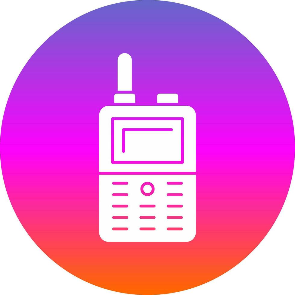 diseño de icono de vector de walkie talkie