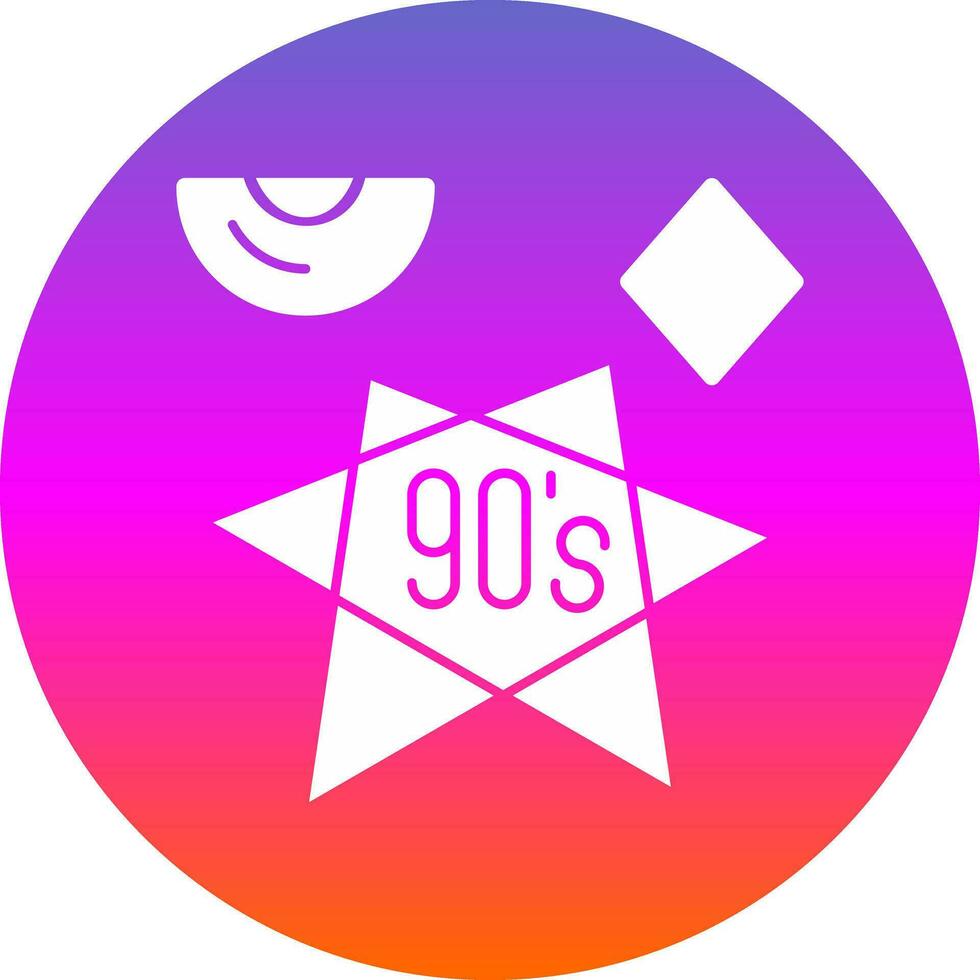 90s vector icono diseño