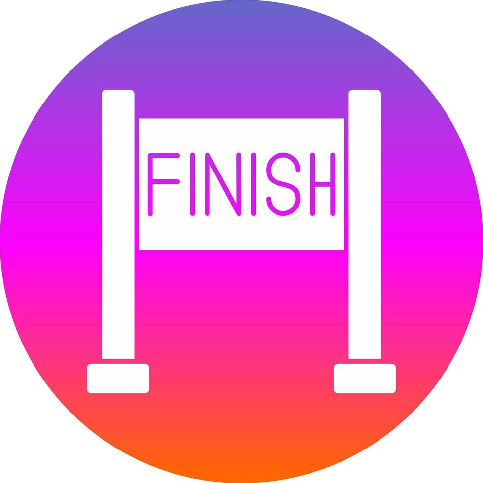 Finish line Vector Icon Design