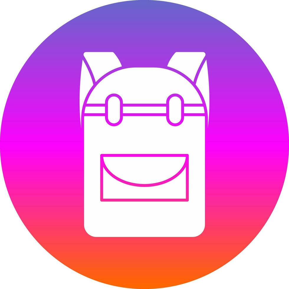 Backpack Vector Icon Design