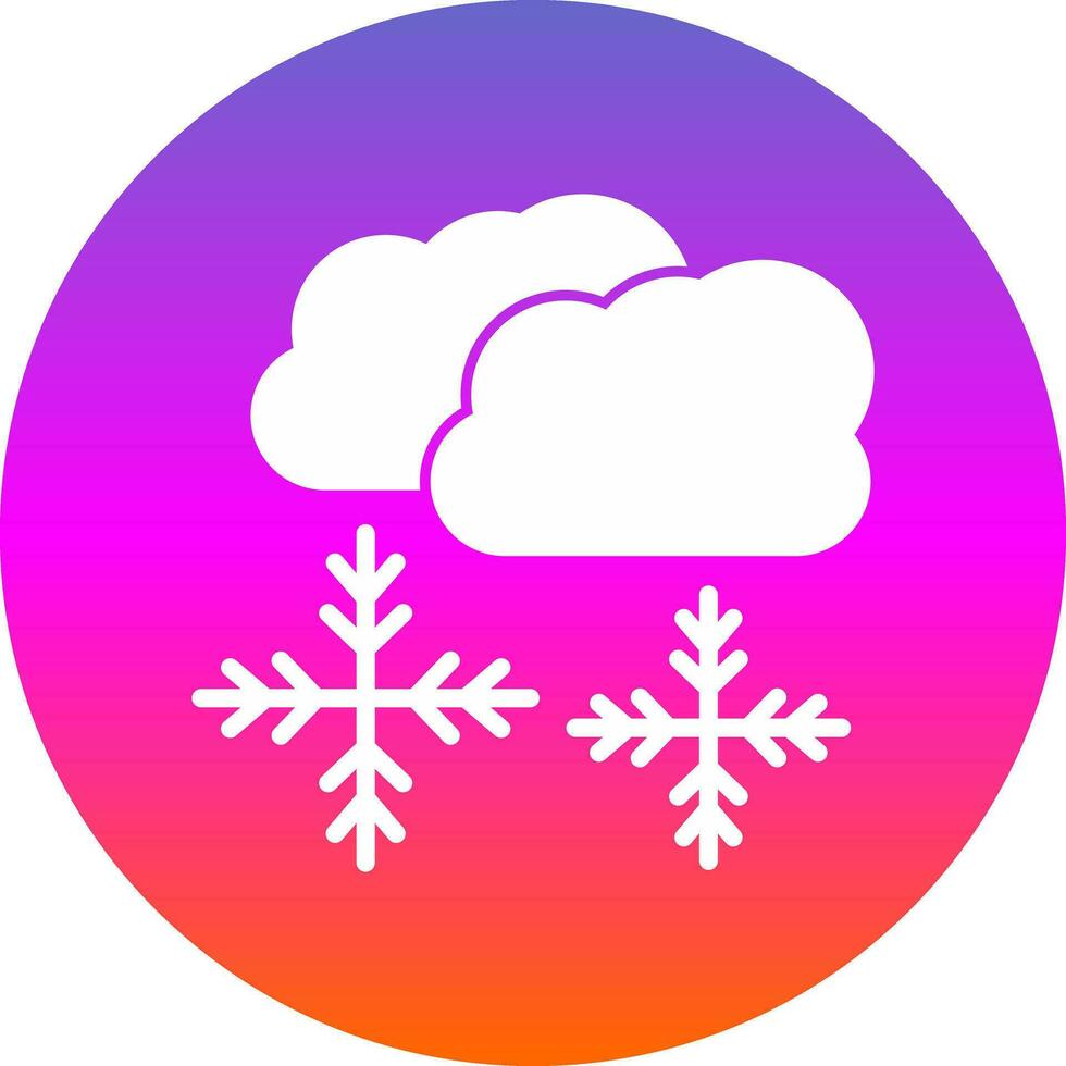 Snowing Vector Icon Design