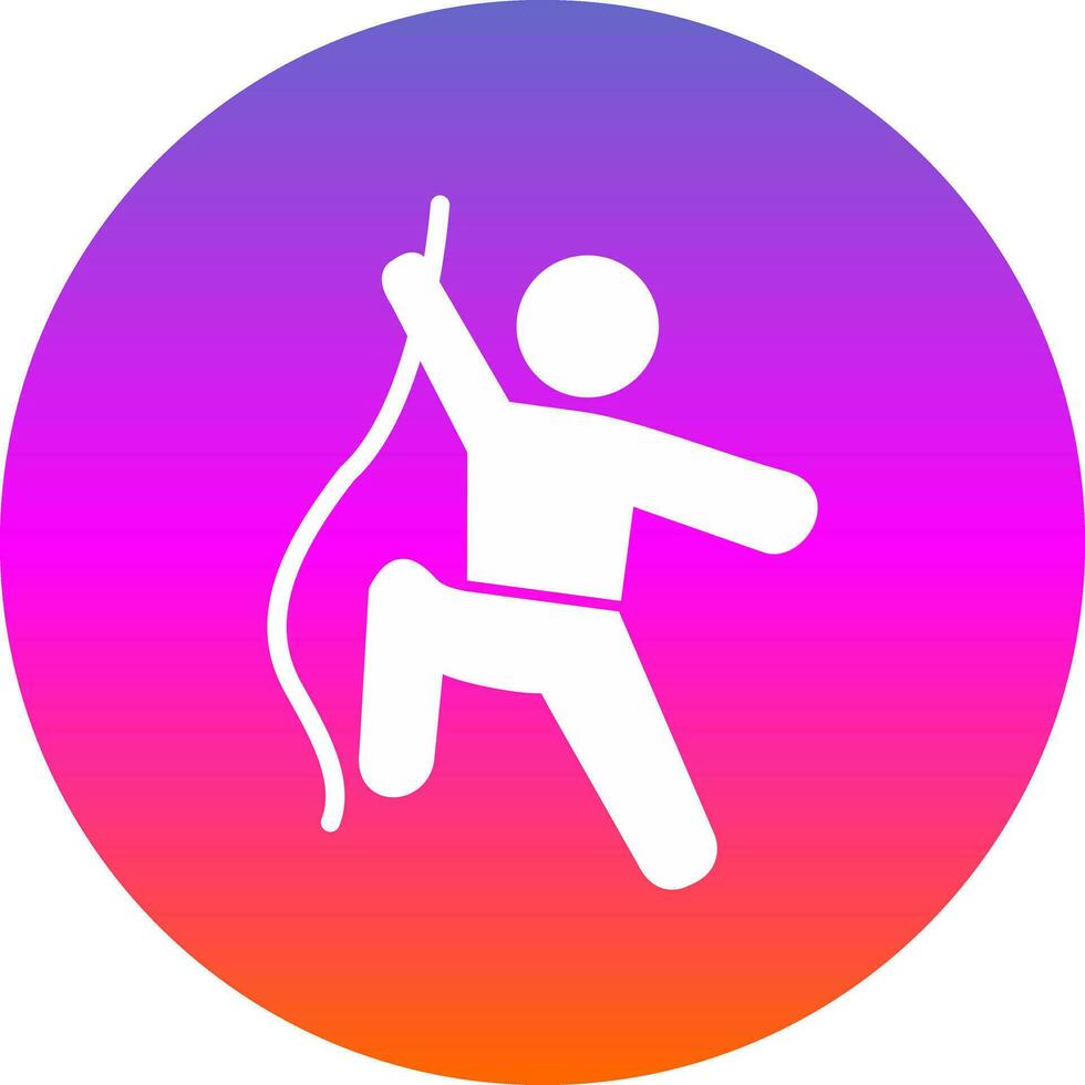 Climbing Vector Icon Design