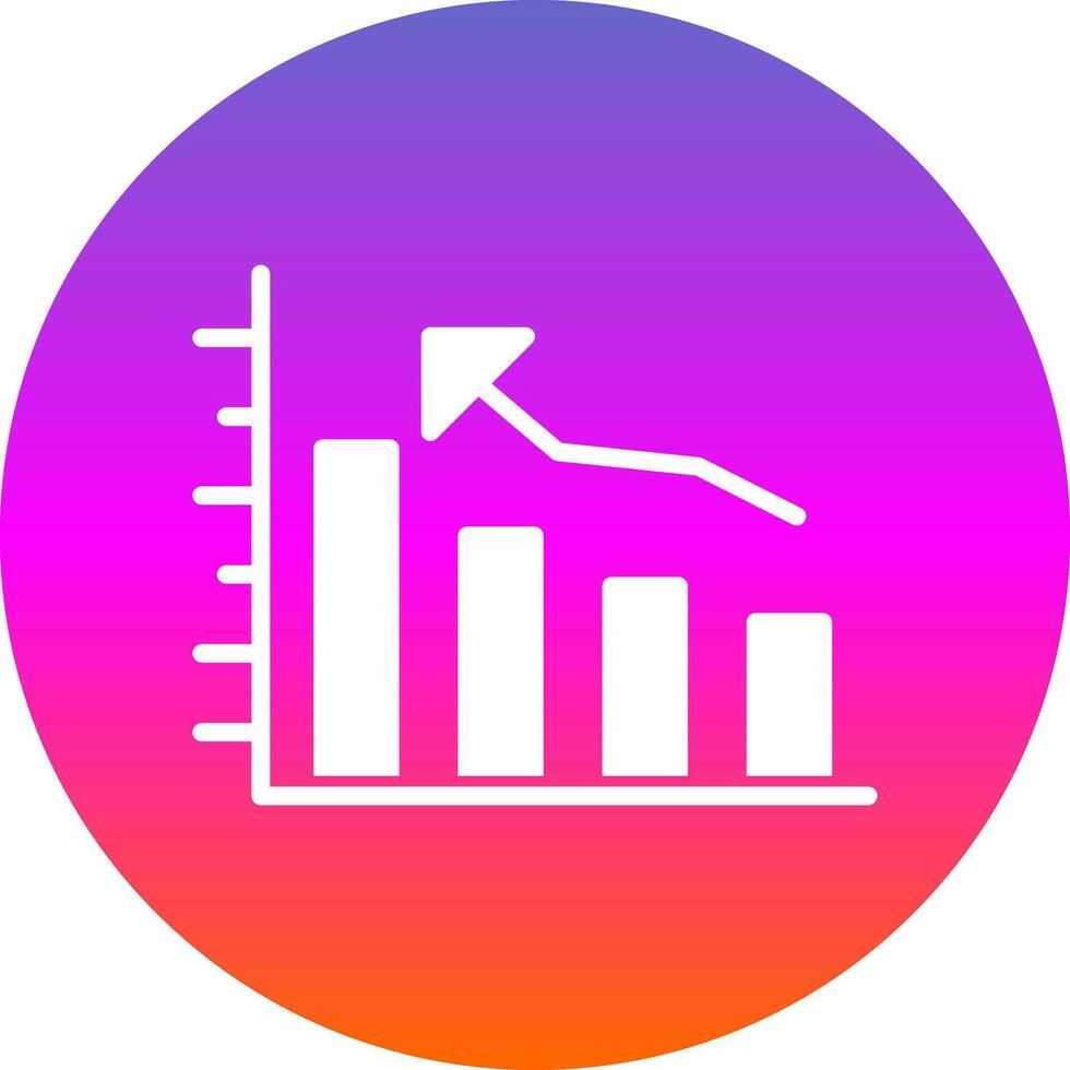 Bar graph Vector Icon Design