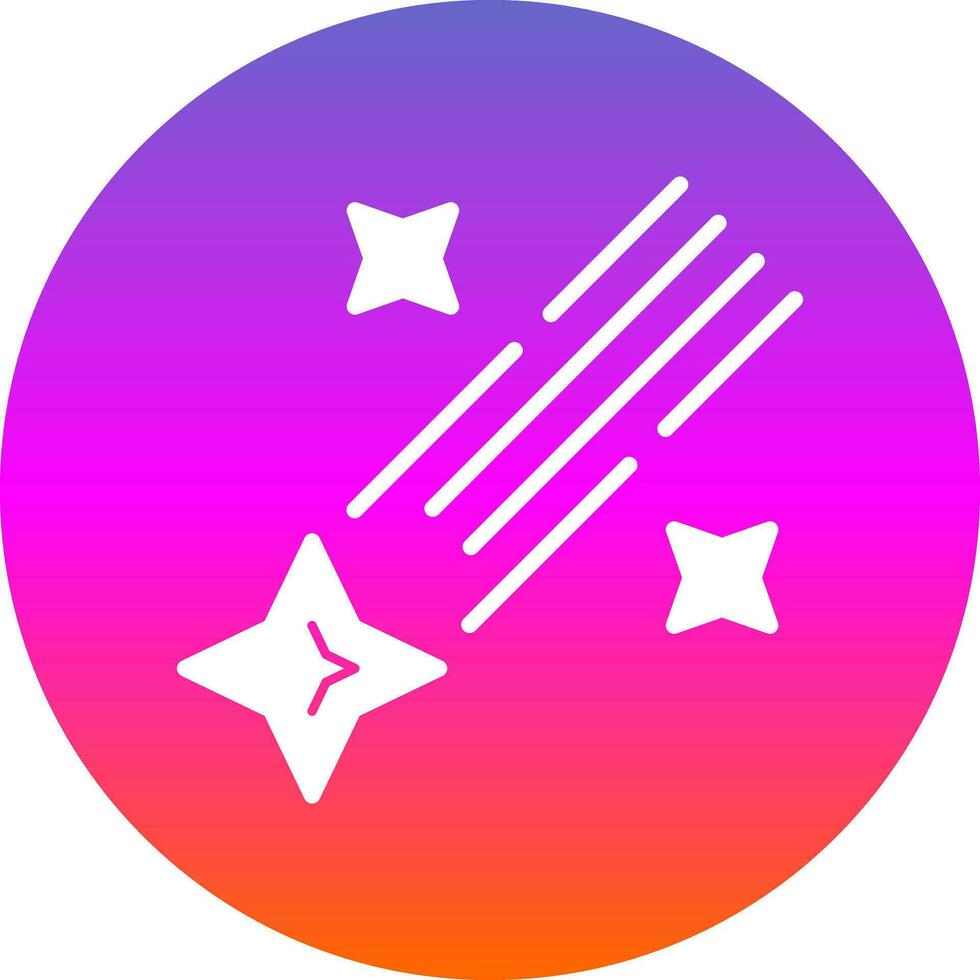 Shooting star Vector Icon Design