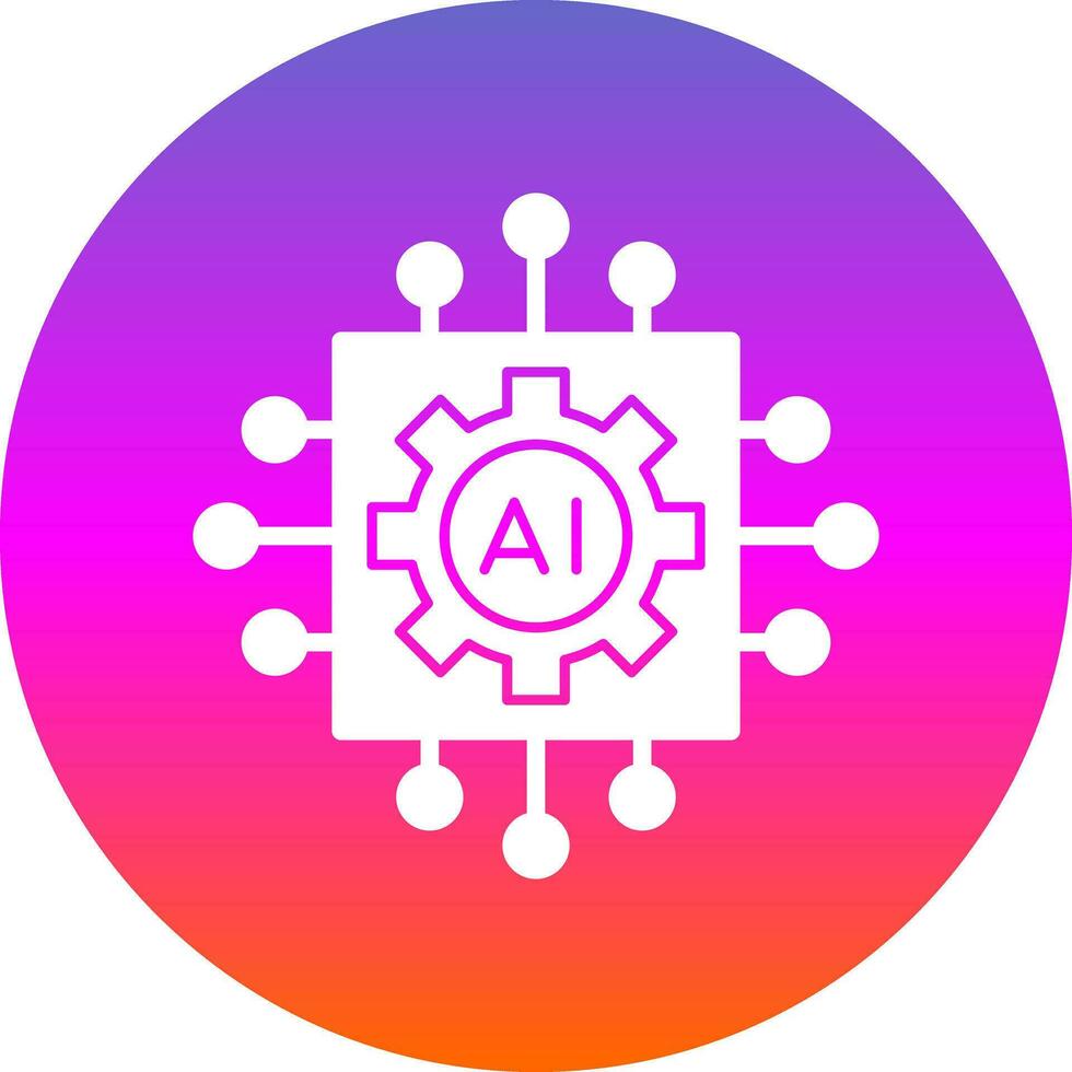 Artificial intelligence Vector Icon Design