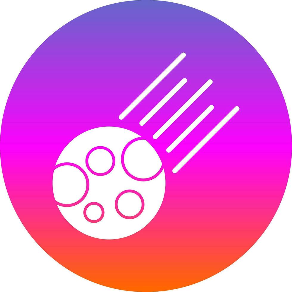 Comet Vector Icon Design