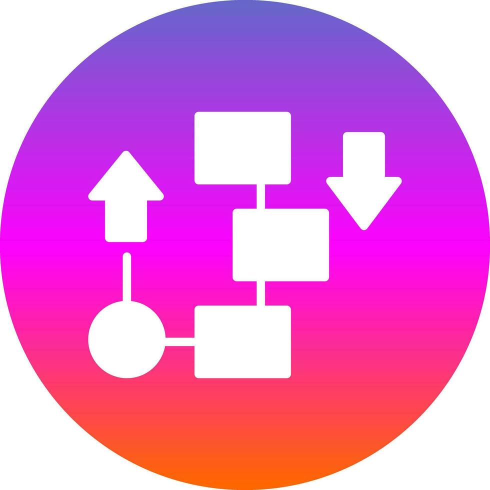 fluir diagrama vector icono diseño