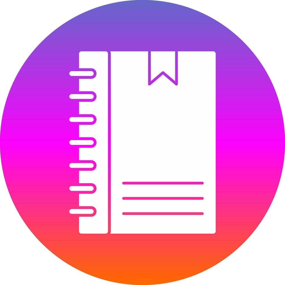 Notebook Vector Icon Design