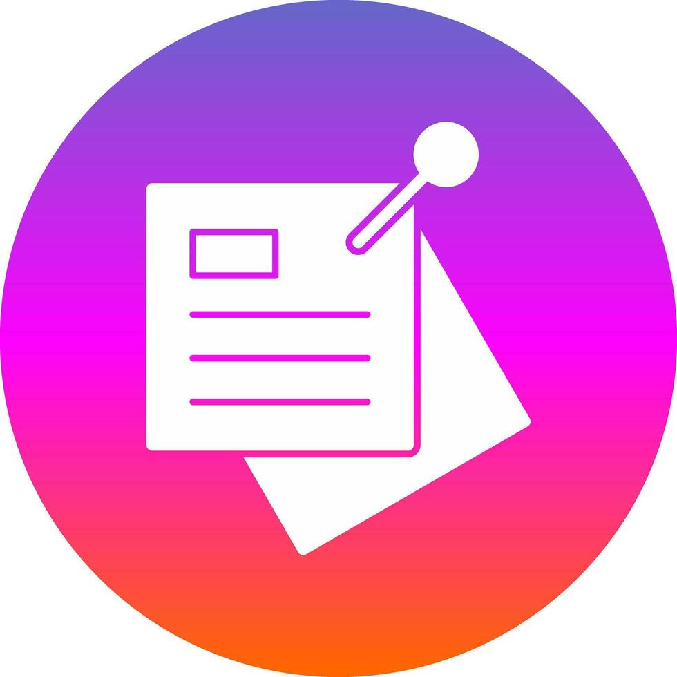 Sticky note Vector Icon Design