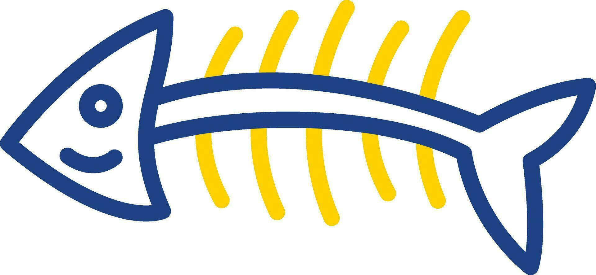 Fishbone Vector Icon Design
