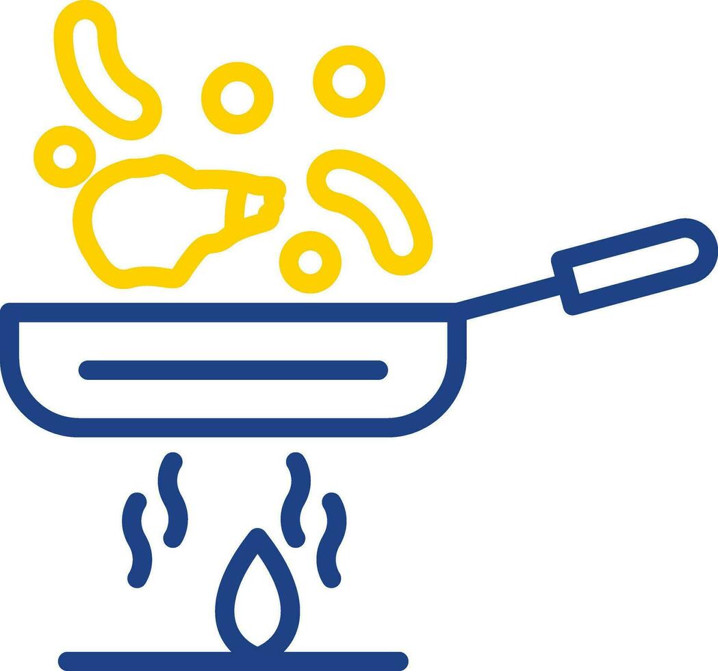 Stir fry Vector Icon Design