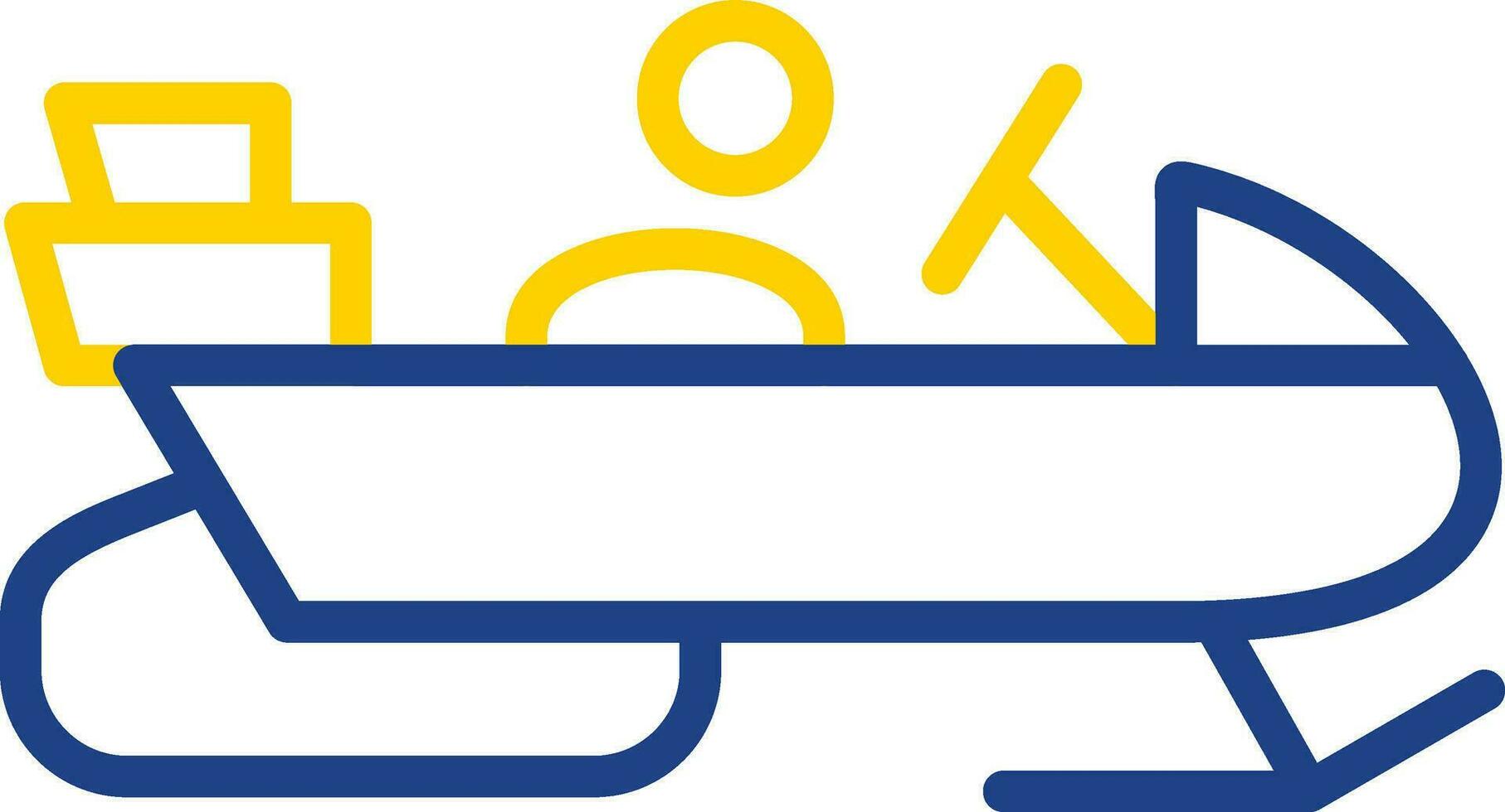 Snowmobile Vector Icon Design
