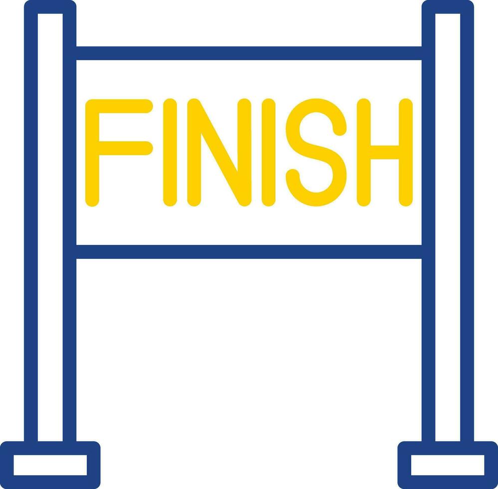 Finish line Vector Icon Design