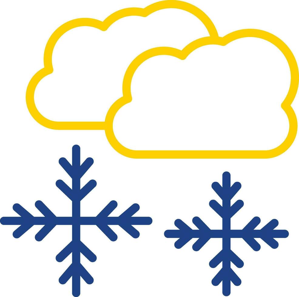 Snowing Vector Icon Design