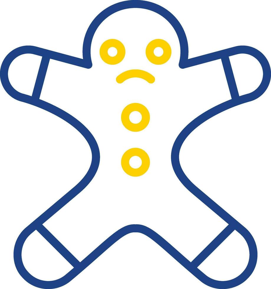 Gingerbread man Vector Icon Design