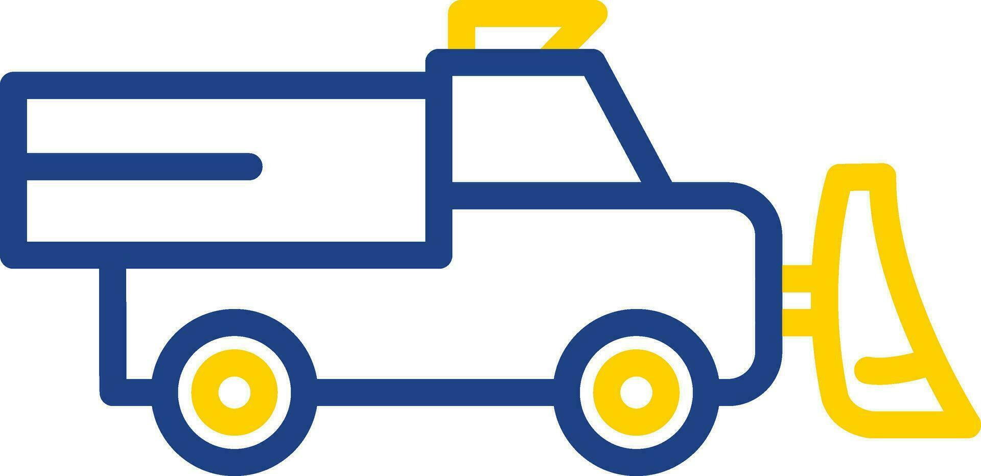 Snowplow Vector Icon Design