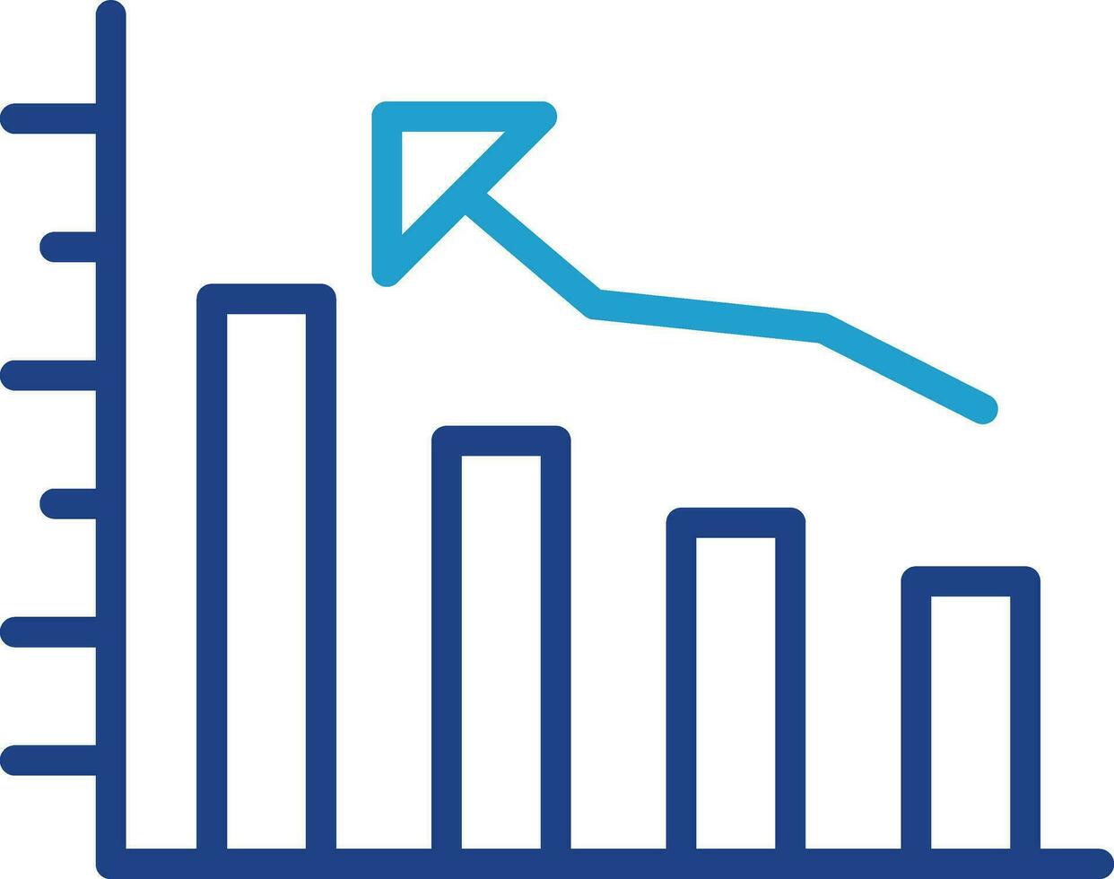 Bar graph Vector Icon Design