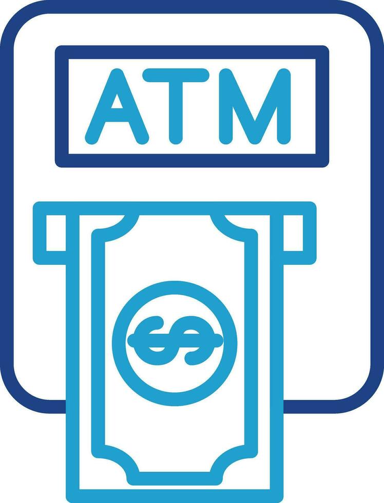 Atm machine Vector Icon Design
