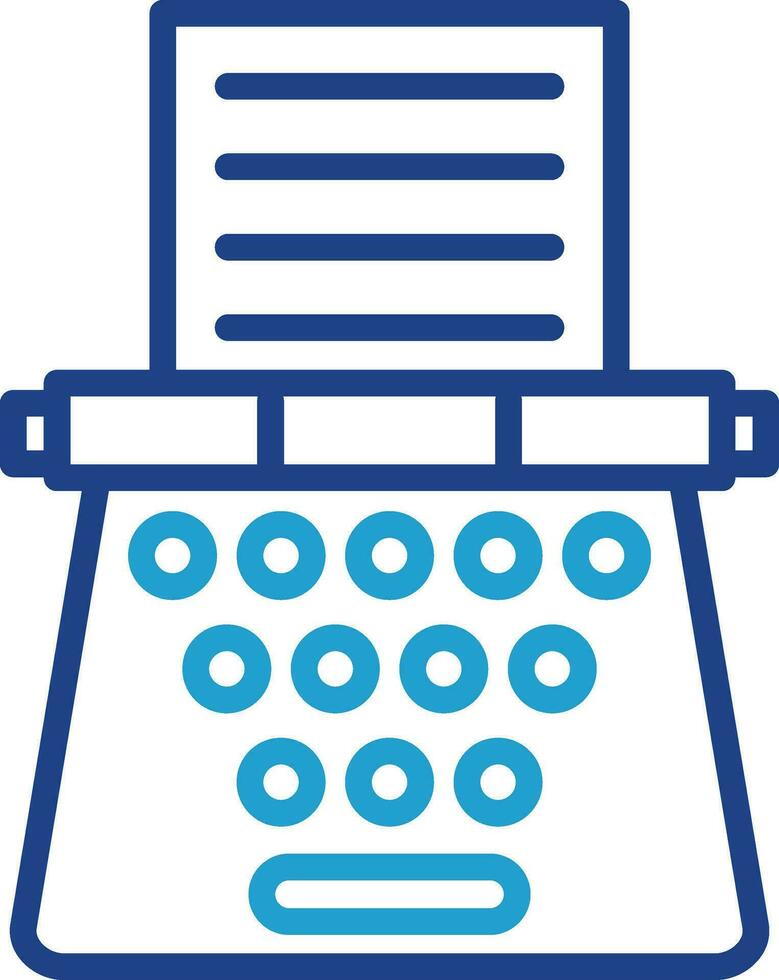 Typewriter Vector Icon Design