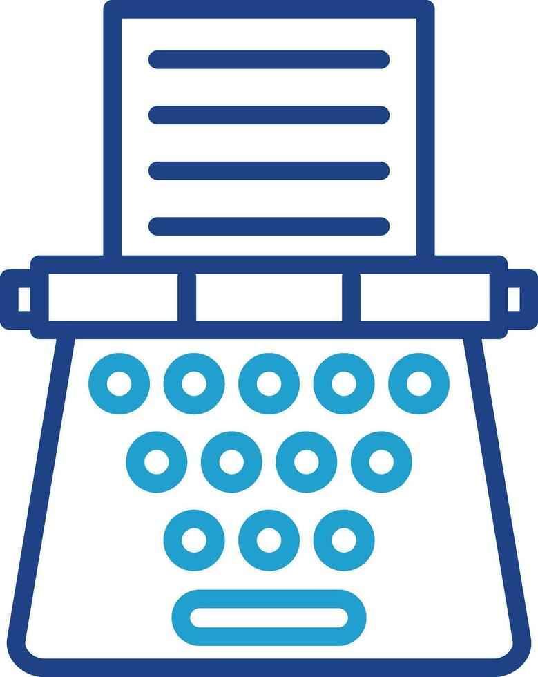 diseño de icono de vector de máquina de escribir