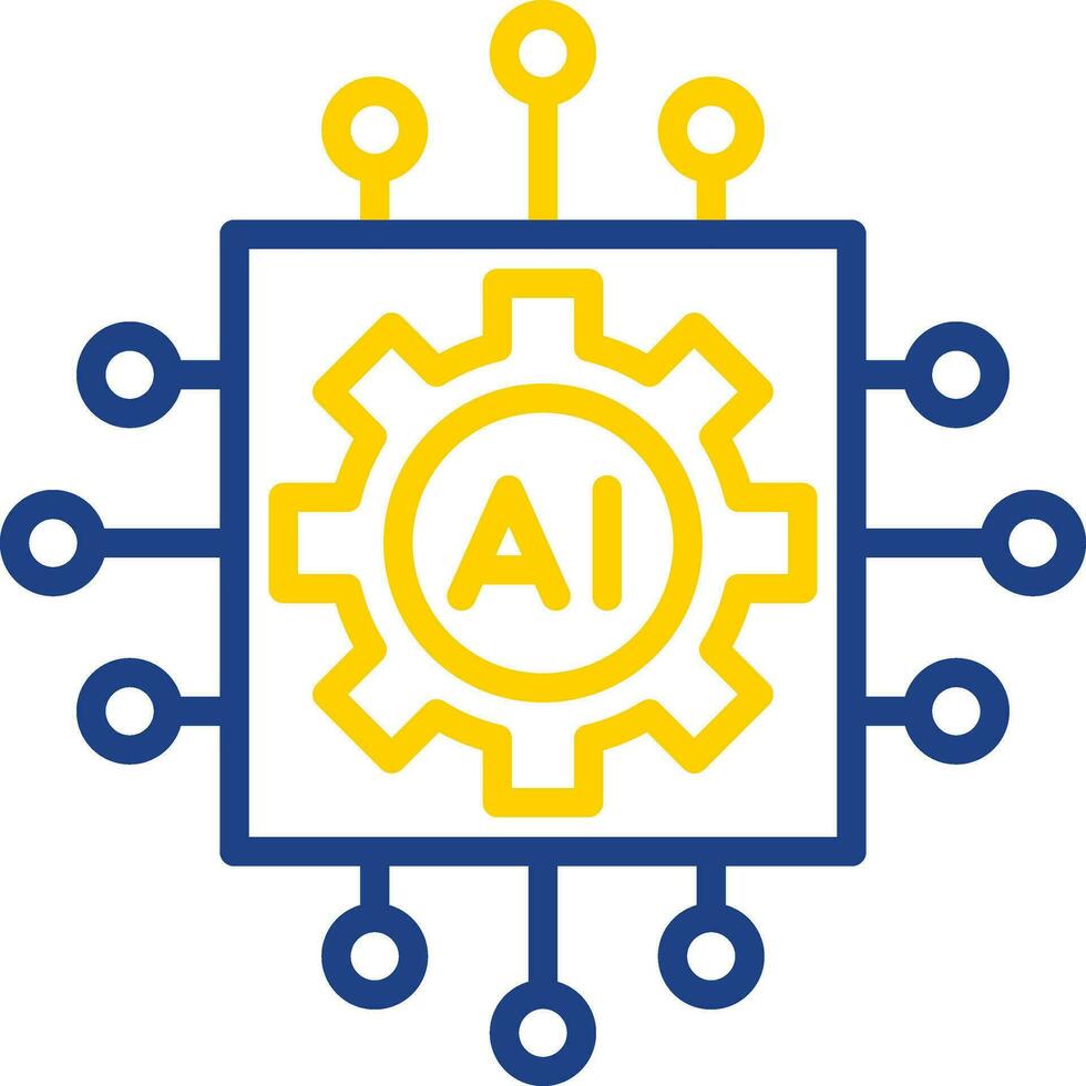 Artificial intelligence Vector Icon Design