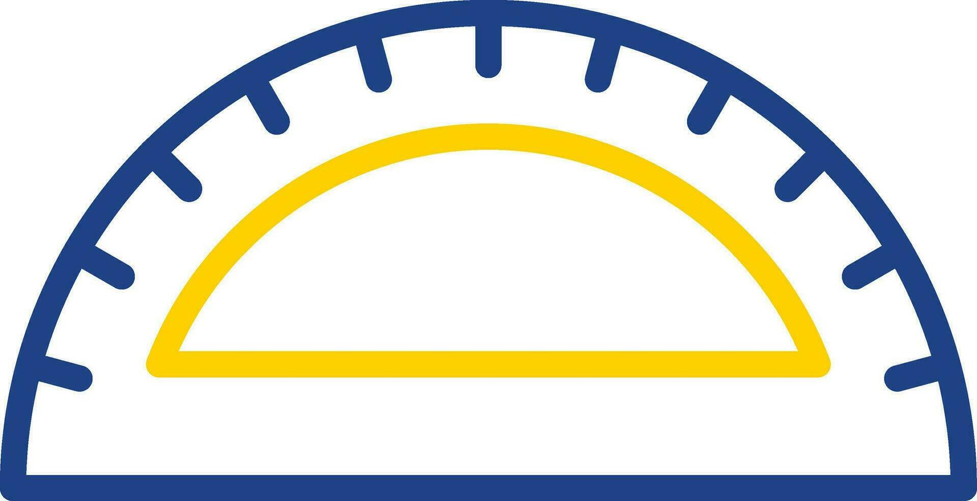Protractor Vector Icon Design