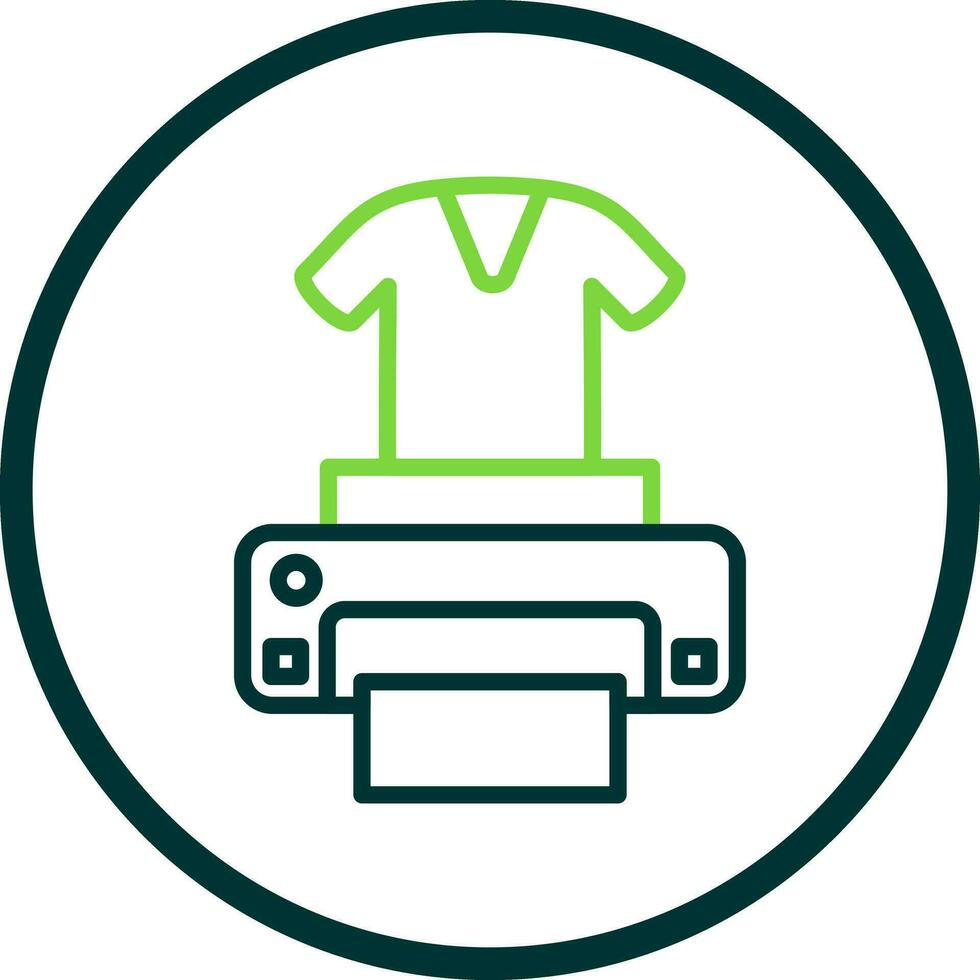 Dtg printer Vector Icon Design