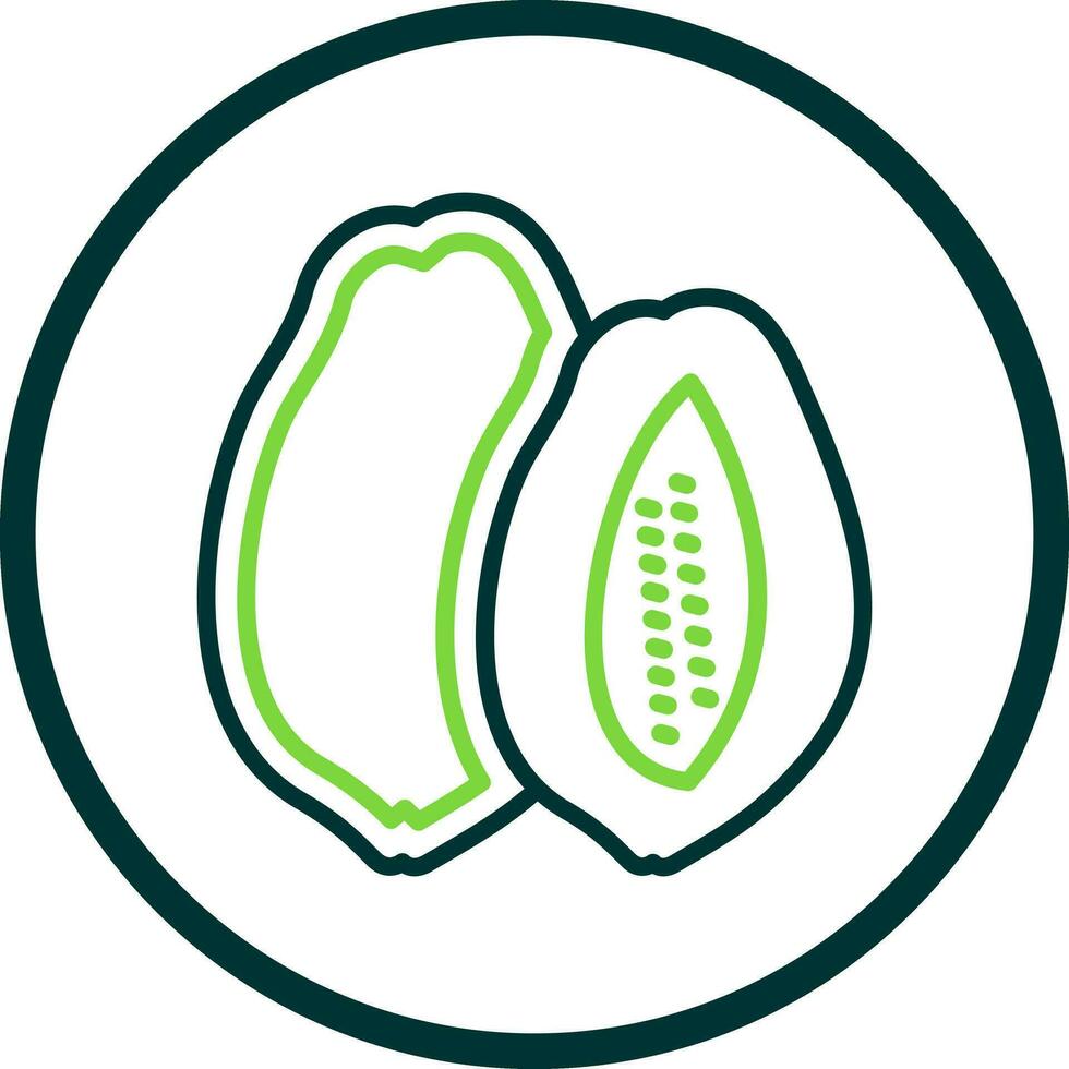 Papaya Vector Icon Design