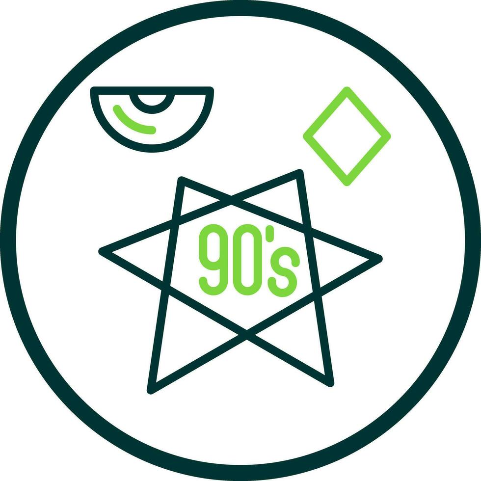 90s vector icono diseño