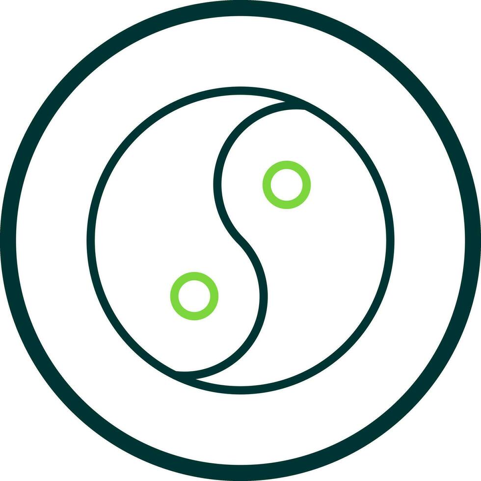 Yin yang Vector Icon Design