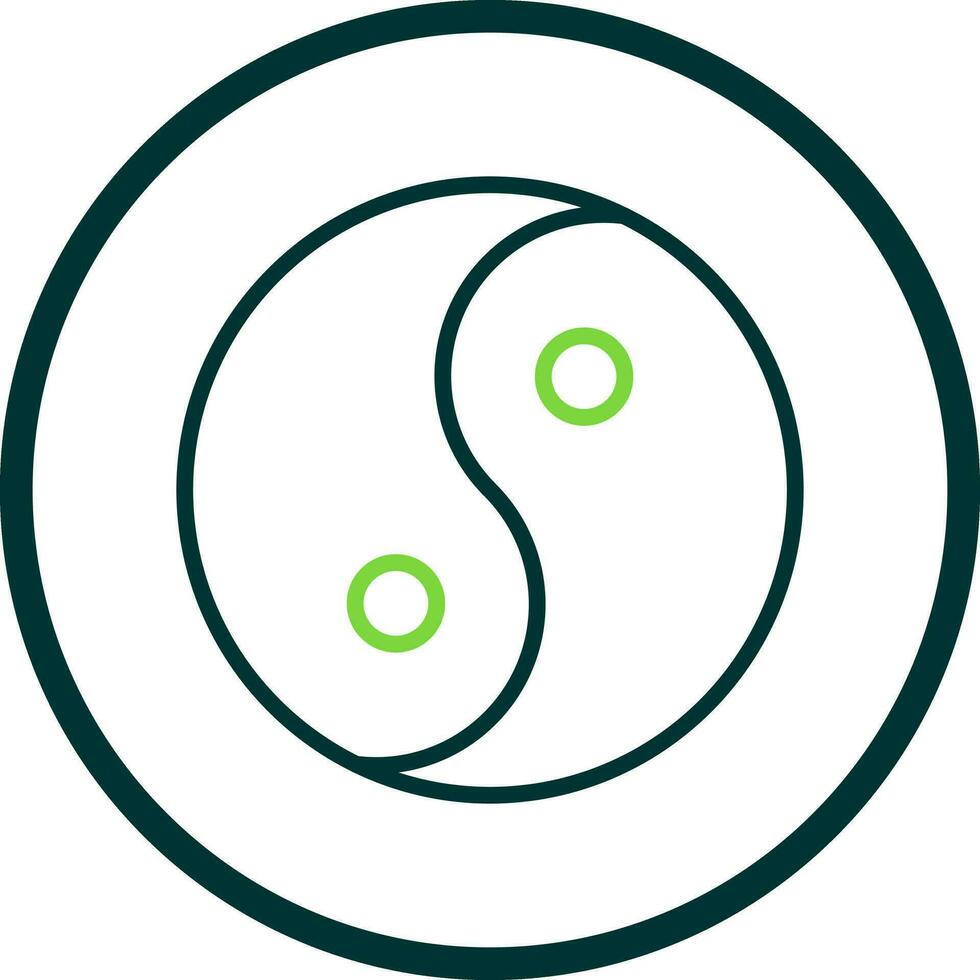 Yin yang Vector Icon Design