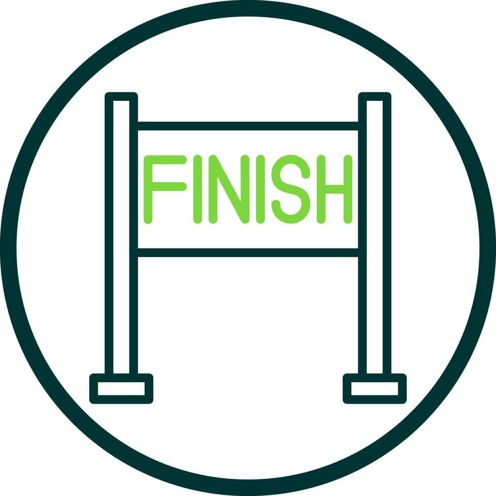 Finish line Vector Icon Design