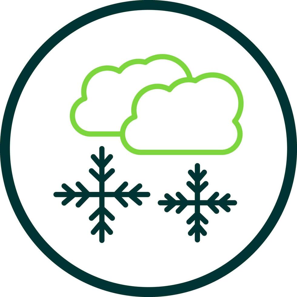 Snowing Vector Icon Design