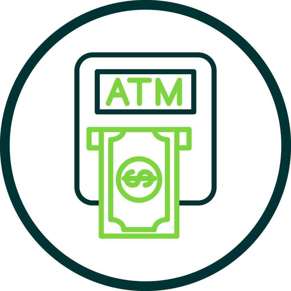 Atm machine Vector Icon Design