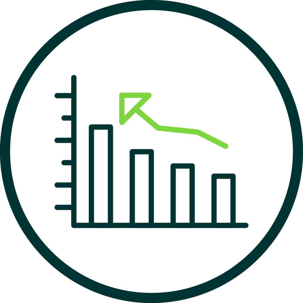 Bar graph Vector Icon Design