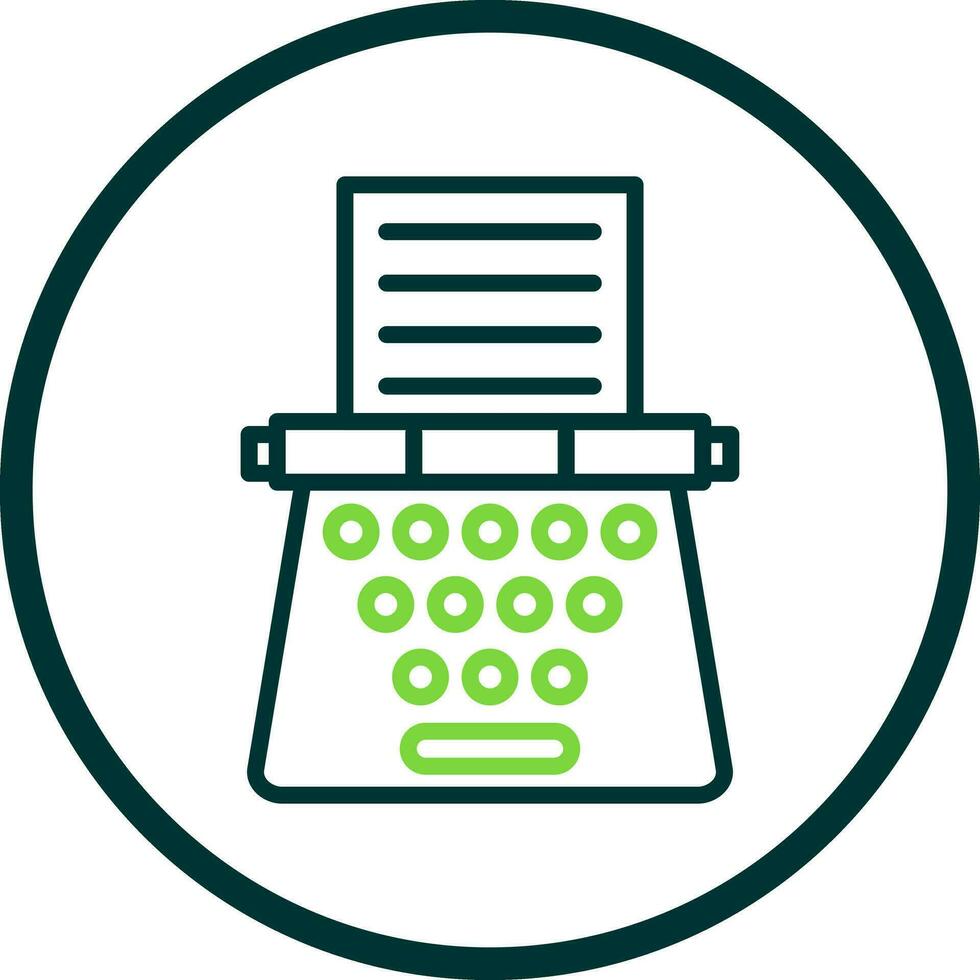 Typewriter Vector Icon Design