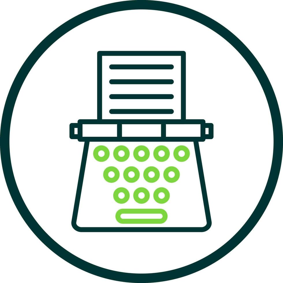 Typewriter Vector Icon Design