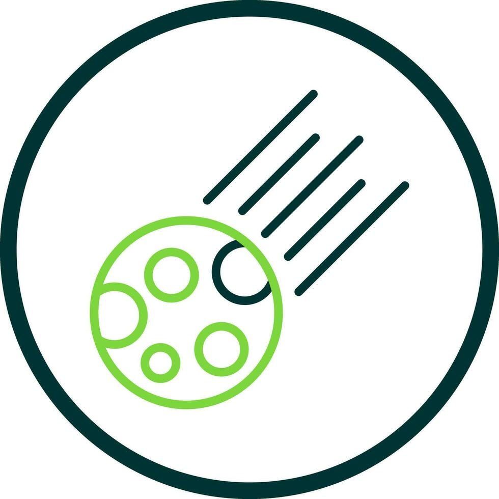 Comet Vector Icon Design