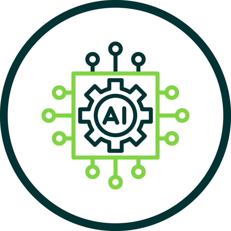 Artificial intelligence Vector Icon Design