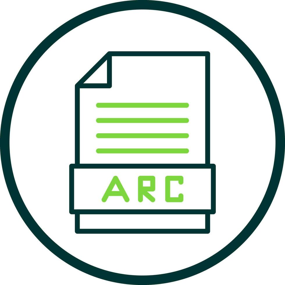 Arc Vector Icon Design