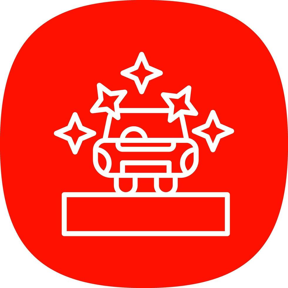 Car showroom Vector Icon Design