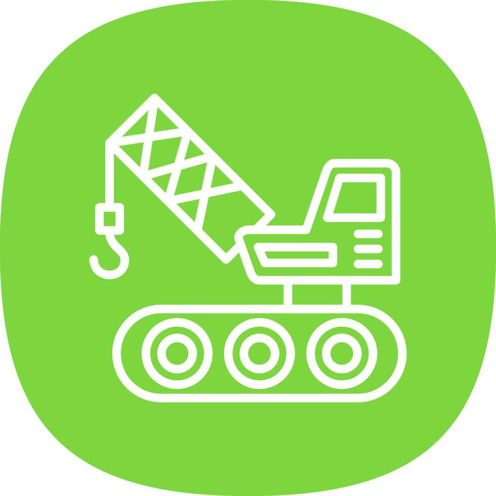 Crane Vector Icon Design