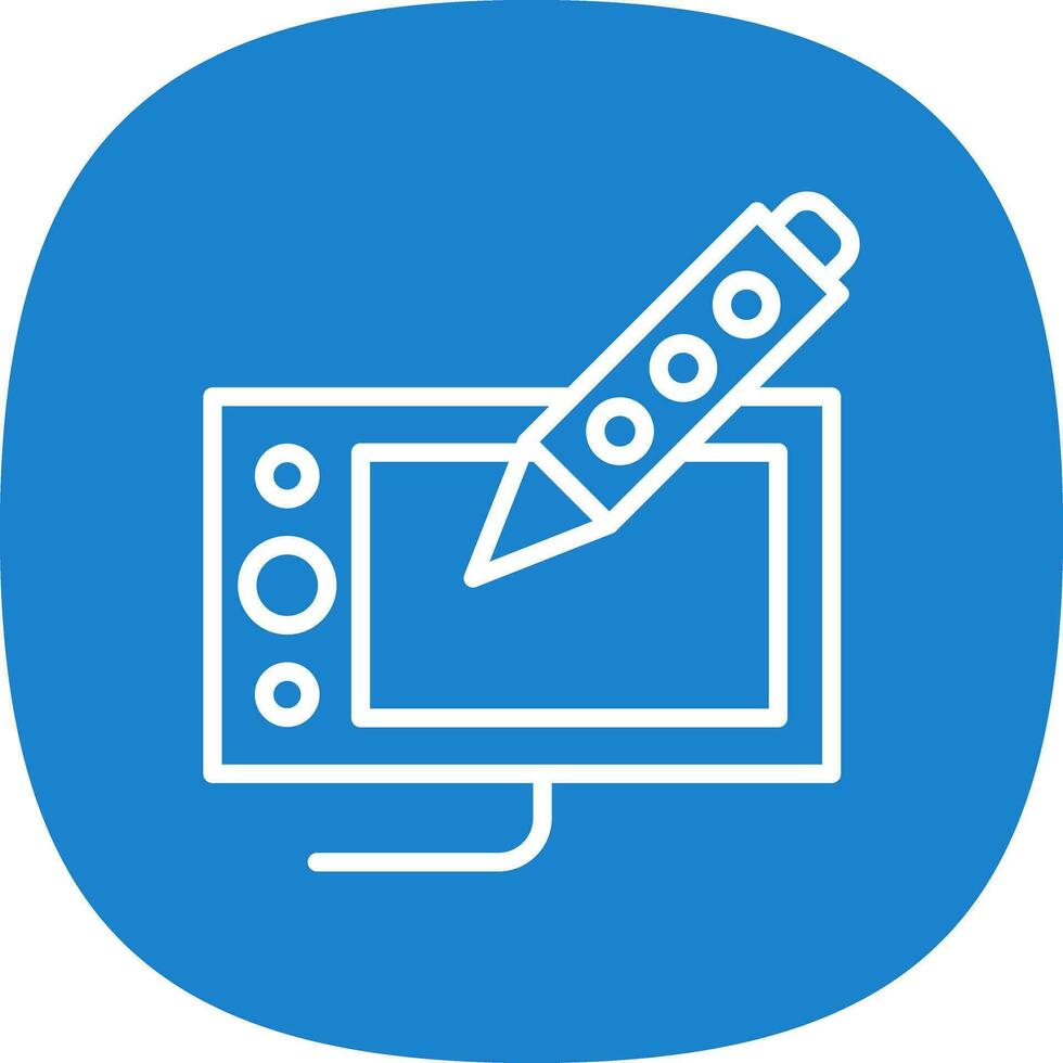 Drawing tablet Vector Icon Design