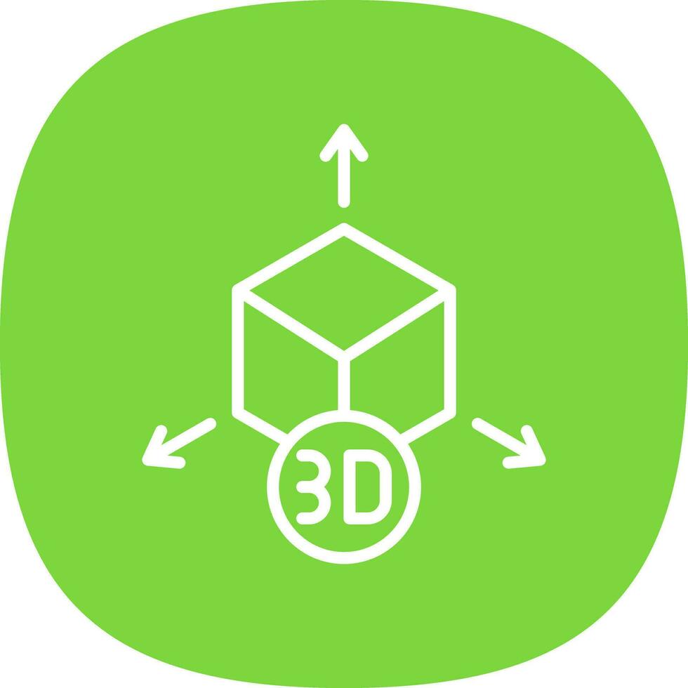 diseño de icono de vector de modelo 3d