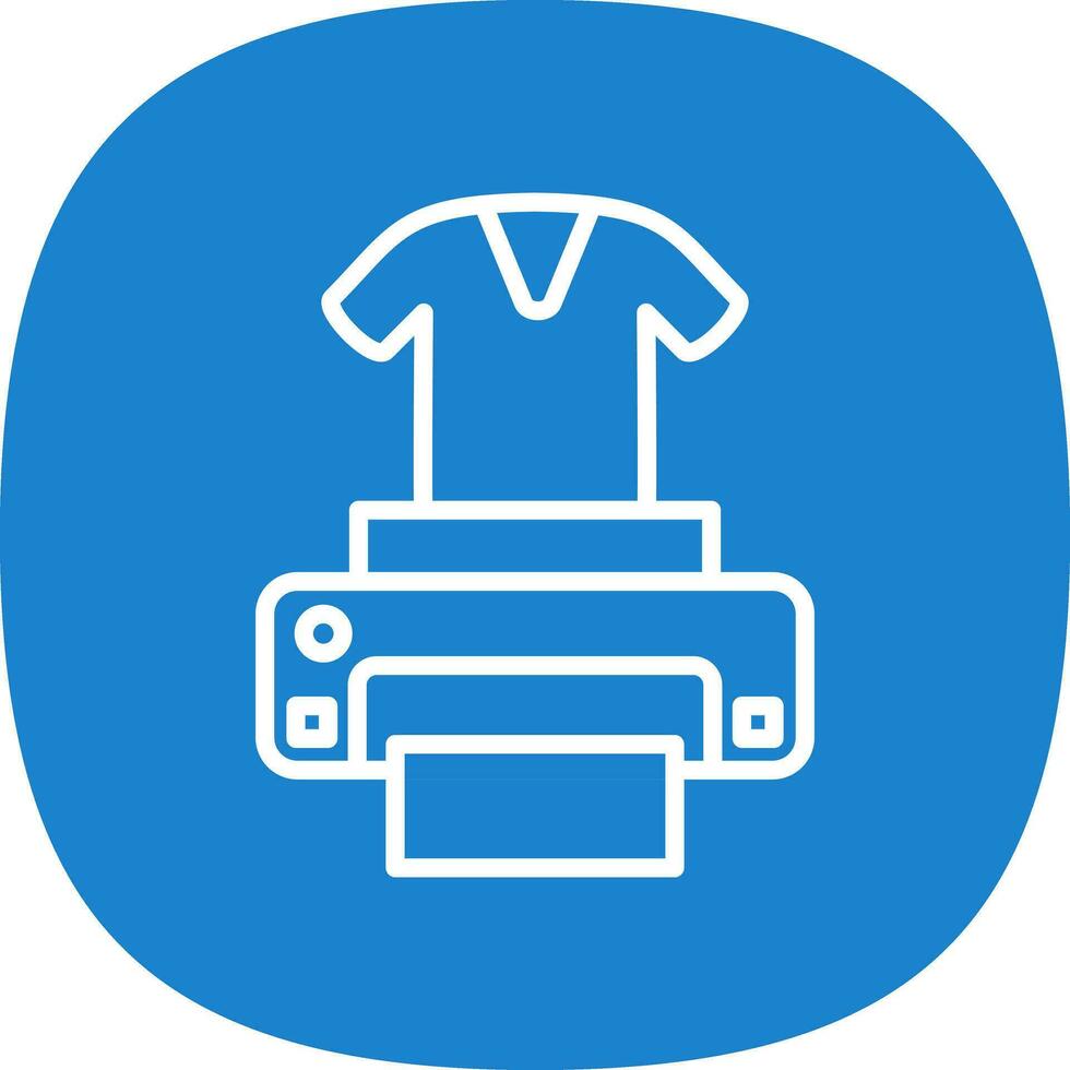 Dtg printer Vector Icon Design