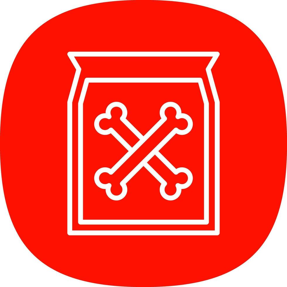 Dog food Vector Icon Design