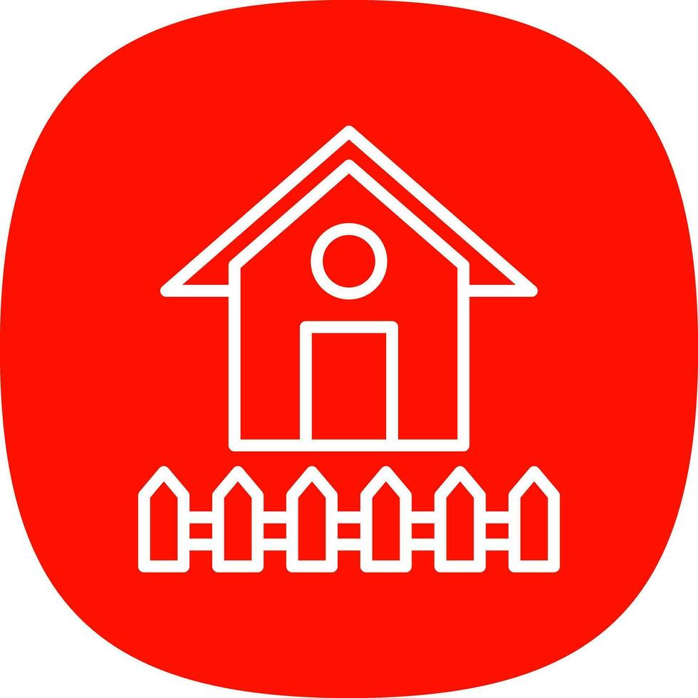 Cowshed Vector Icon Design