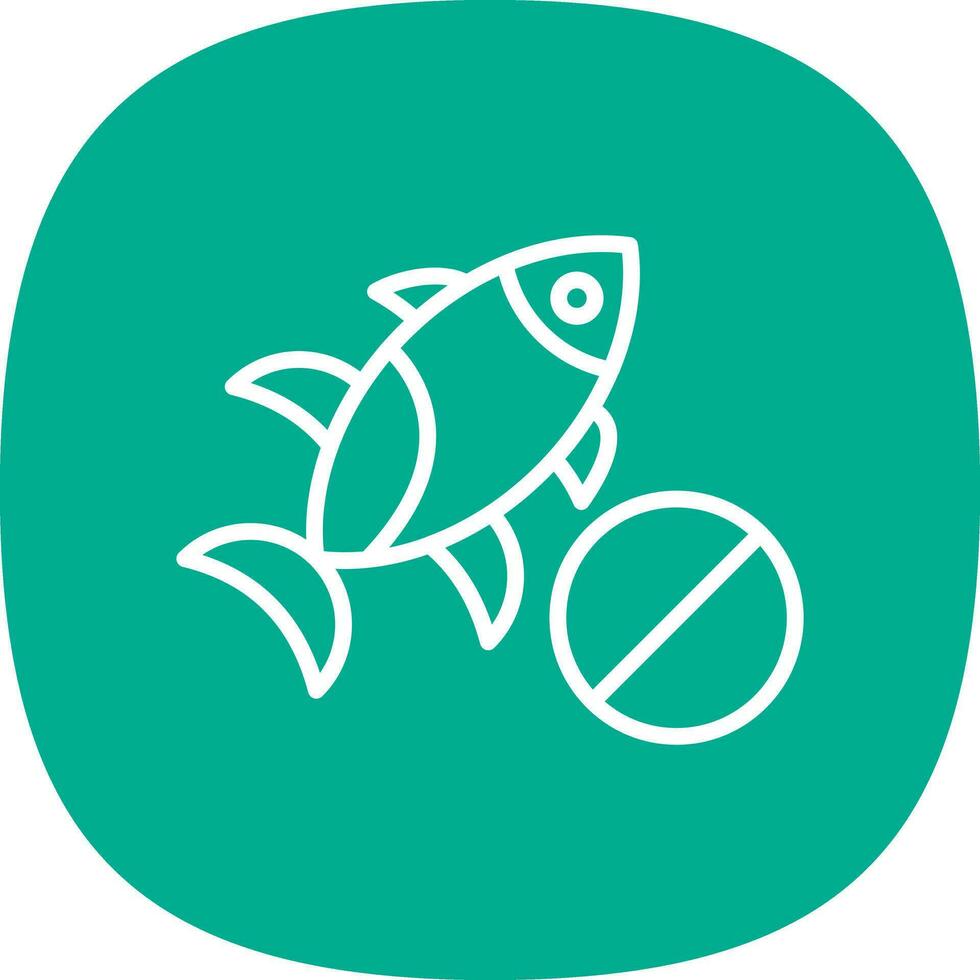 No fishing Vector Icon Design