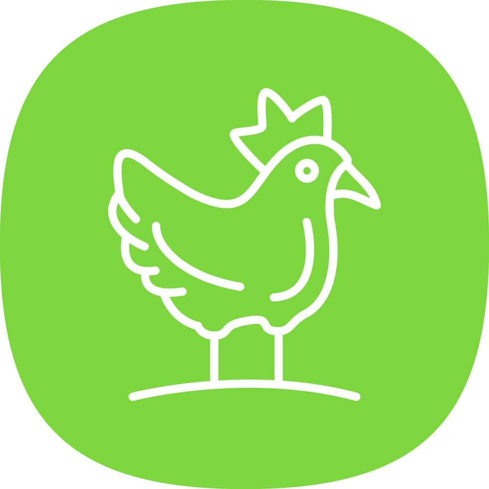 Hen Vector Icon Design