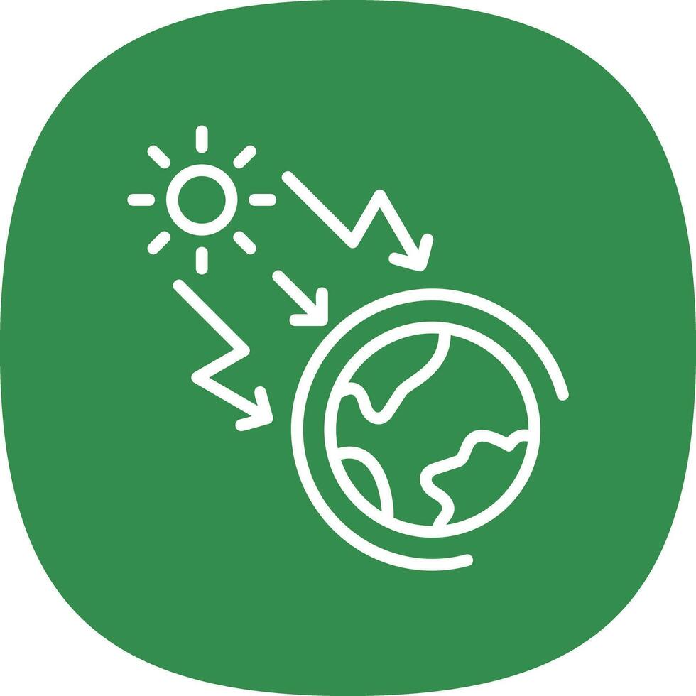 Greenhouse effect Vector Icon Design